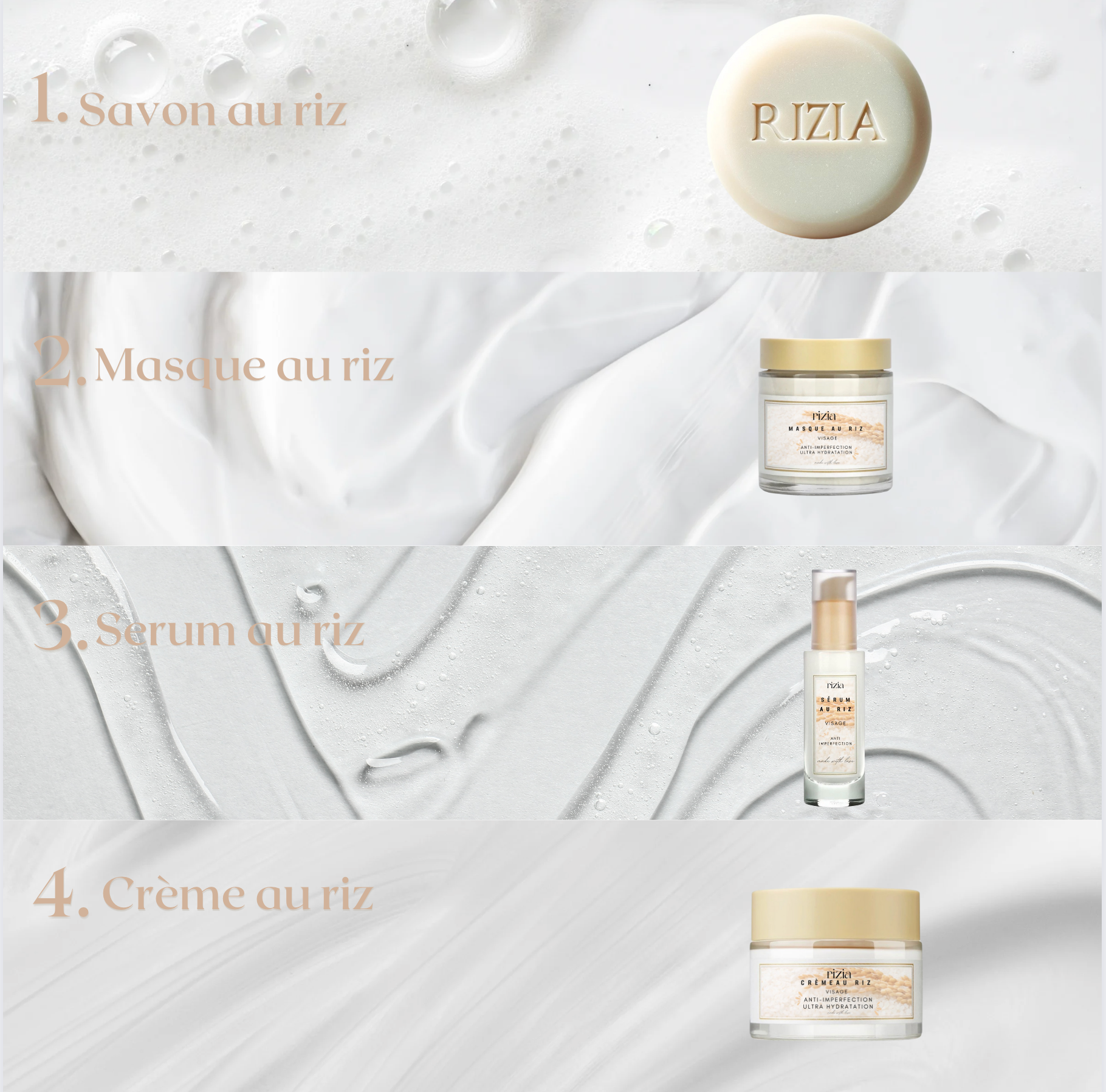 Sérum au riz Rizia l Anti-imperfection & Ultra hydratation